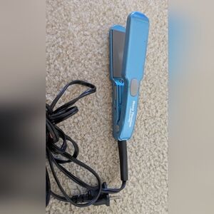 BaBylissPRO Nano Titanium Travel Mini Flat Iron Hair Straightener, 0.5" 1/2"